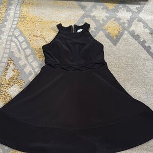 Nordstrom Black Halter A-Line Cocktail Dress